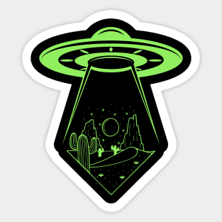 Desert UFO Sticker